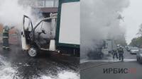 Грузовик выгорел в Павлодаре